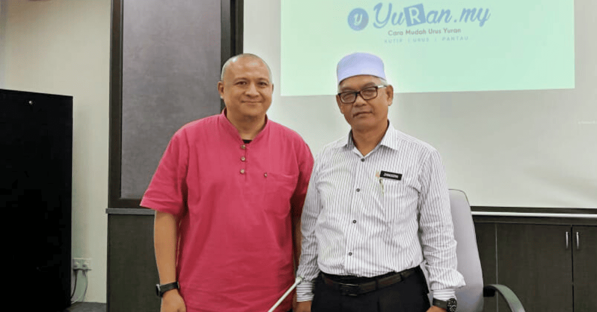 Sesi pembentangan sistem Yuran.my bersama pengurusan Maahad Integrasi Tahfiz Selangor (Mits)