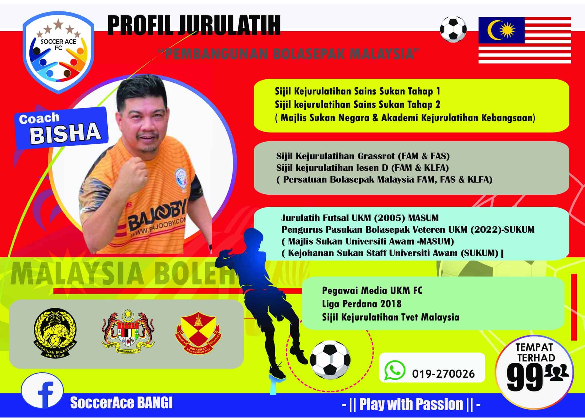 PROFILE COACH BISHA OMAR BANGI